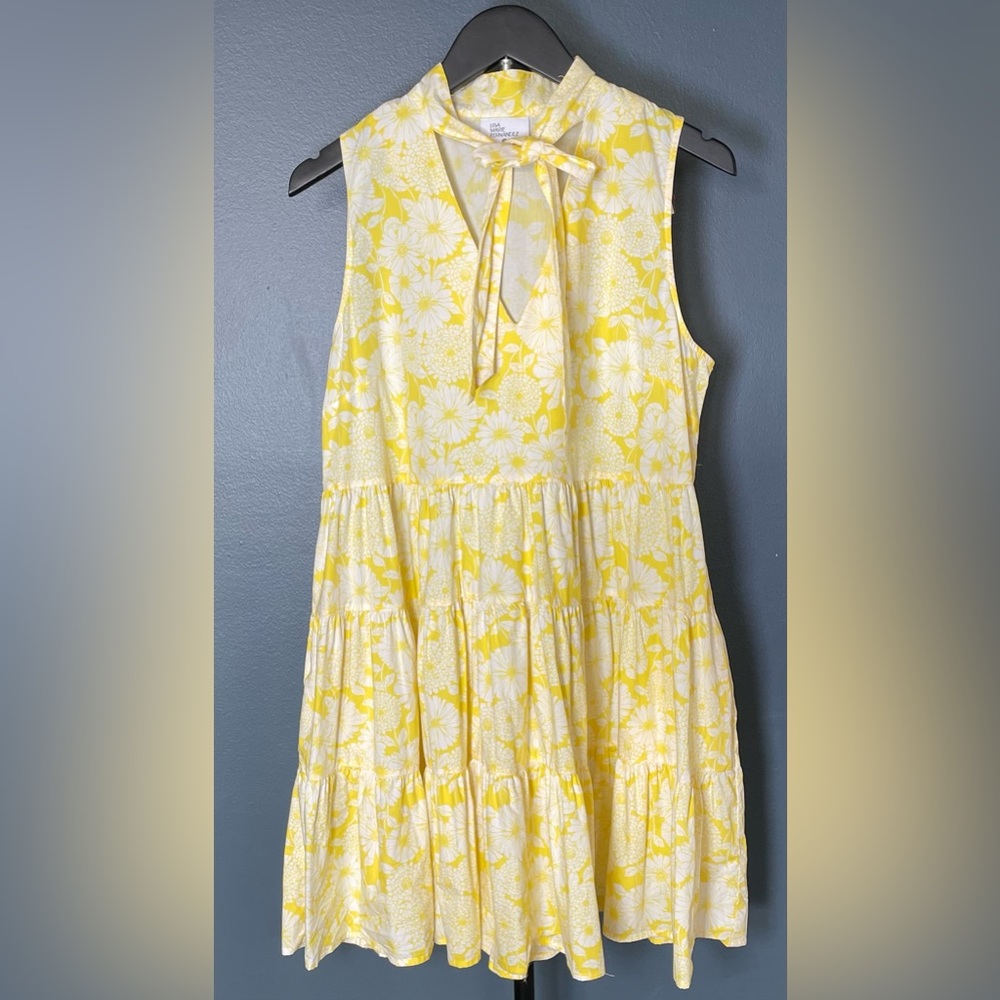Lisa Marie Fernandez Yellow Floral Dress